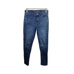 American Eagle Outfitters AE 90s Skinny Jeans Size 8‎ Long Stretch
